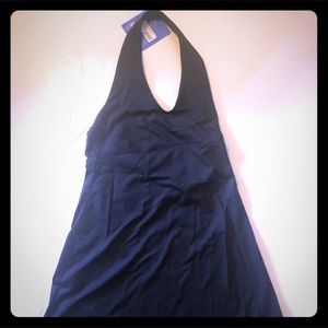 Patagonia Morning Glory Black Halter Dress